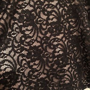 Express, Lace racer style dress, black, NWT